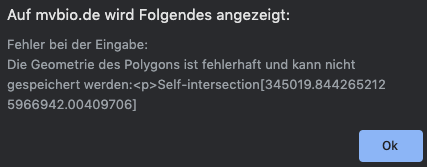 Anzeige Geometriefehler