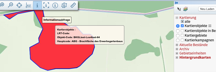  Infoabfrage Kartierobjekt